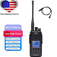 TYT MD-UV390PLUS AES256 Encryption DMR Digital Radio IP67 10W Dual Band Radios
