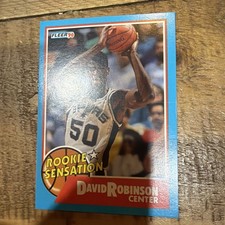 1990-91 Fleer - Rookie Sensation David Robinson #1
