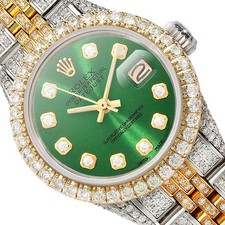 Rolex Datejust 69173 Diamond Pave Jubilee Dia...