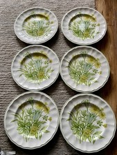 Set Of 6 Vintage 70s Kensington Ironstone Butterfield Floral Dinner Plates Retro