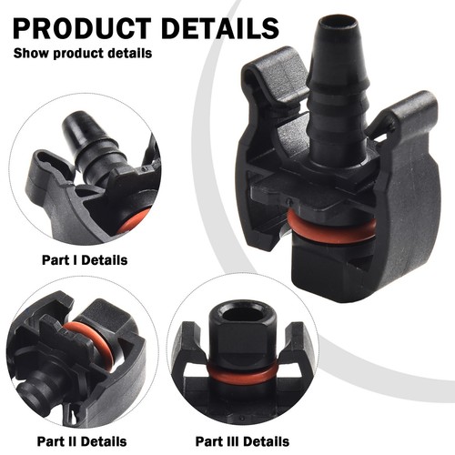High Temperature Resistant Car Expansion Water Tank Hose Connector Pack of 5 - Picture 8 of 12