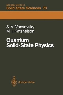 Quantum Solid-State Physics - 9783642501661