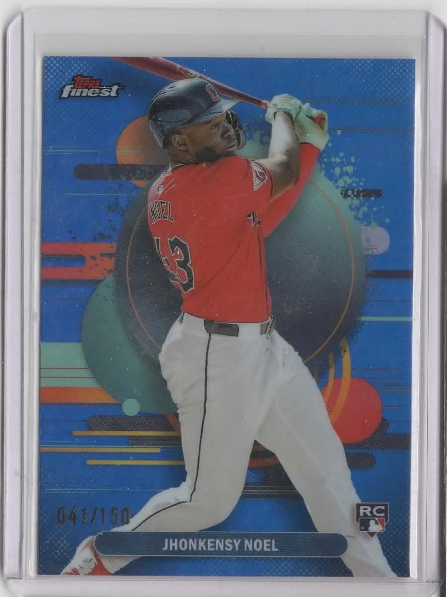 2025 Finest Blue Refractors #117 Jhonkensy Noel     041/150