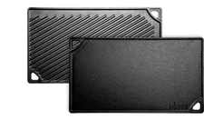 Lodge 16.75" x 9.5" Cast Iron Reversible Grill & Griddle Pan Cookware NEW