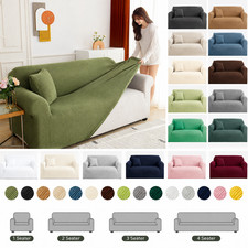 Stretch Jacquard Sofa Cover Couch Slipcover Elastic 1-5 Seater L Shape Sectional