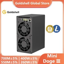 New Goldshell Mini Doge 3 Ⅲ Miner Doge Coin LTC Dual Mode 700M or 550M No PSU