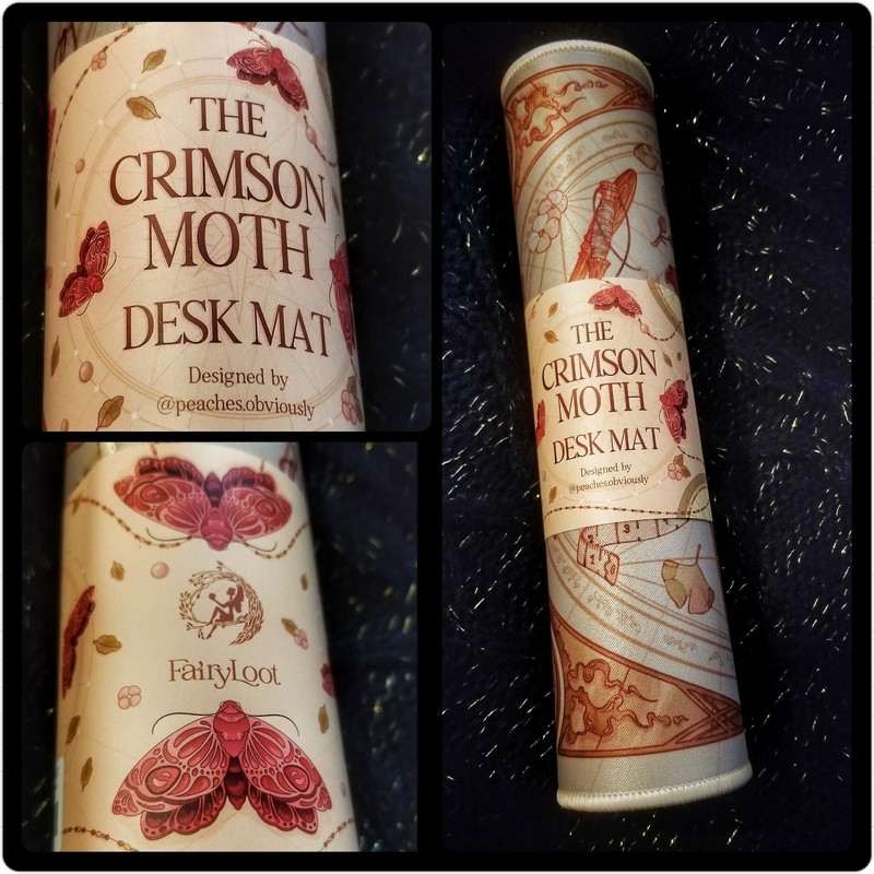 Fairyloot Crimson Moth Desk Mat