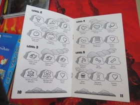 Chuck Rock Sega CD Manual Sony Instruction Booklet