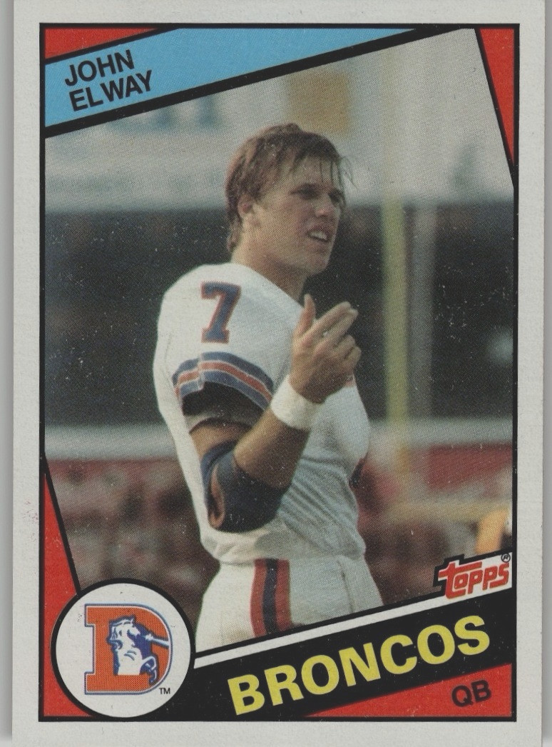 1984 Topps John Elway #63 Denver Broncos HOF RC EX-MT++ CENTERED