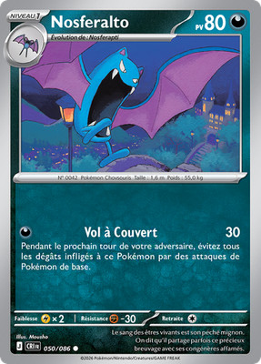 Pokemon Karte Nosferalto 050/086 Commune Chaos Aszendent