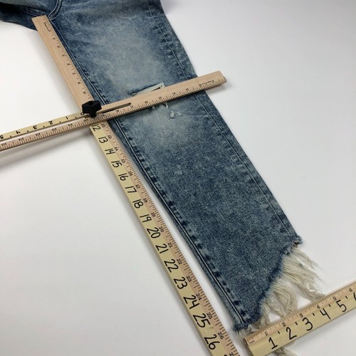 American Eagle Highest Rise Jegging Crop 10 (Fits 28W 26L) Distressed Jeans MINT - Picture 3 of 9