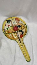 1950 TIN DIE CAST WOMAN IN CHAMPAGNE NOISE U.S. METAL TOY MFG. CO MADE IN USA 