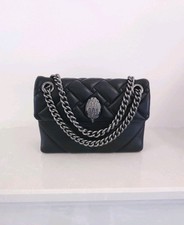 Borsa Kurt Geiger Mini Kensington testa di aquila tracolla nera donna
