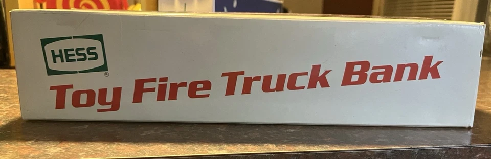 Banco de camión de bomberos de juguete Hess 1986 con caja original nunca exhibido Foto 3 de 4
