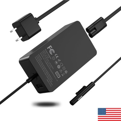 Surface Pro Charger 65W New for Microsoft Surface Pro X 3 4 5 6 7 8 9 Go 3/2/1