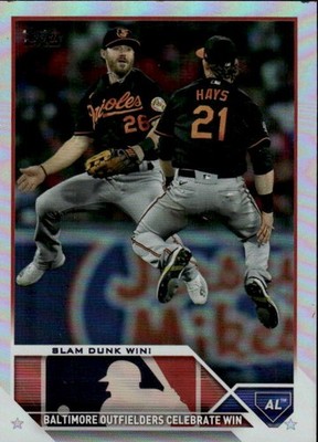 2023 Topps Slam Dunk Win! #499 Rainbow Foil Baltimore Orioles 25J