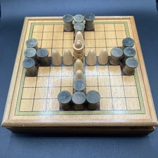 King's Table Tablut The Game of Vikings Wood Wooden Board Game