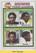 1979 Topps Team Leaders Greg Pruitt Reggie Rucker Thom Darden #113 READ 0f4