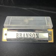 Branson Harmonica 10-Hole Diatonic Mouth Organ 4"x1.25"Clear Box