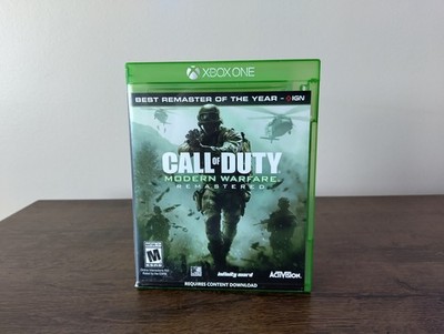 Call of Duty Modern Warfare Remastered Xbox One Complete Case No Manual