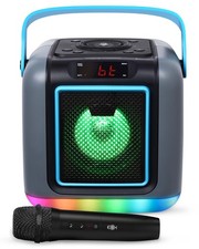 Karaoke System for Adults  Kids with Wireless Microphone, Cube Mini - Rechar...