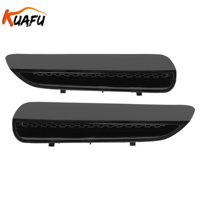 Pair Front Upper Hood Vents Scoops Grille Replacement For 2008-2009 Pontiac G8