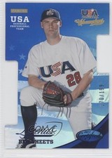 2013 USA Baseball Champions Certified Legends Die-Cut Mirror Blue Ben Sheets 1p7
