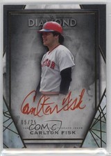 2022 Topps Diamond Icons Red Ink Auto 5/25 Carlton Fisk #RI-CF Auto HOF 09if