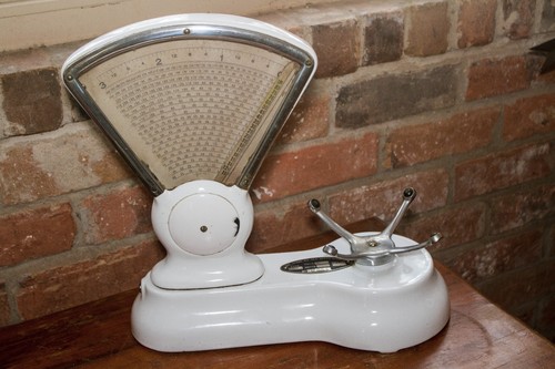ANTIQUE 3 LB PORCELAIN SCALE "STANDARD COMPUTING SCALE CO. DETROIT, MICH, USA" - Picture 6 of 15