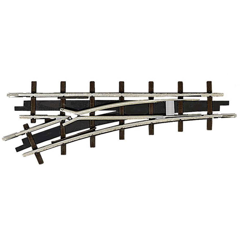 Aiguillage gauche H0f 66.6 mm pour circuit de campagne miniature haut de gamme
