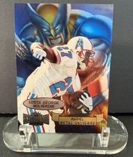 1997 Skybox Marvel Metal Universe Eddie George Wolverine 4 Of 20 Houston Oilers 1997 Skybox Marvel Metal Universe Eddie George Wolverine 4 Of 20 Houston Oilers