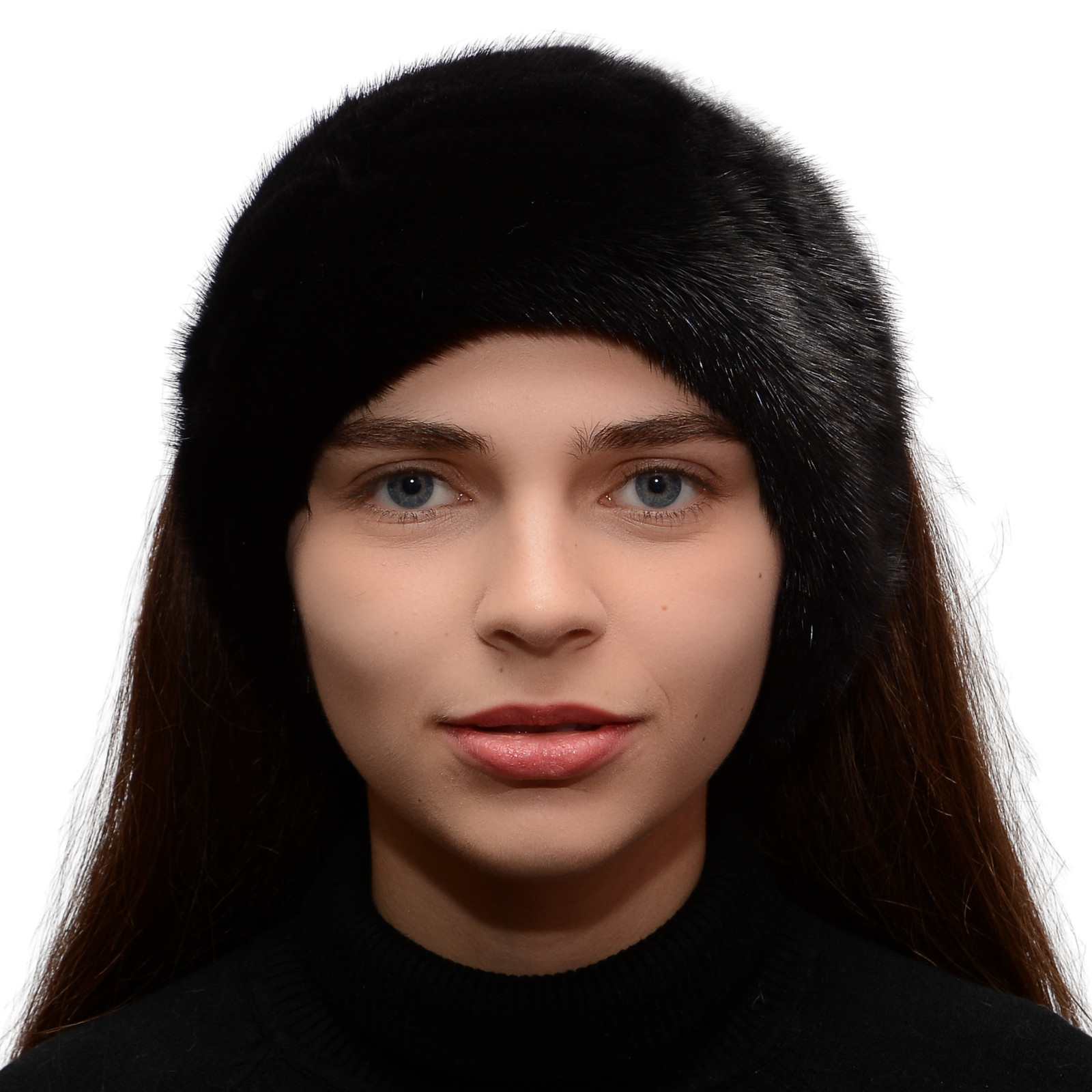 Mink Fur Headband Women's Winter Real Fur Mink Handmade Headband Many Colors image 3
