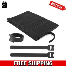 Eco-Friendly 210-Pack Adjustable Black Cable Straps for Neat Workspaces