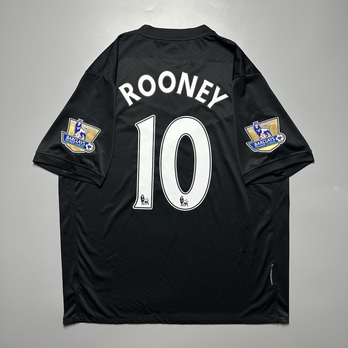 MAN UNITED NIKE 2009/2010 FOOTBALL AWAY JERSEY #10 ROONEY SIZE “XL