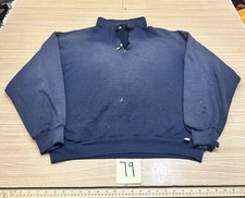 Vintage Russell Athletic Crewneck Sweat Men's Size XL Blue Blank Pullover 90s