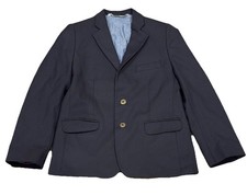 Nordstrom Boys Navy Blue Blazer Jacket Lined 45 Wool Size 12