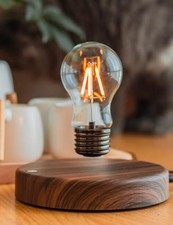 Levitating Bulb Lamp, Magnetic Floating Night Light  Desk Round-Classic Bulb