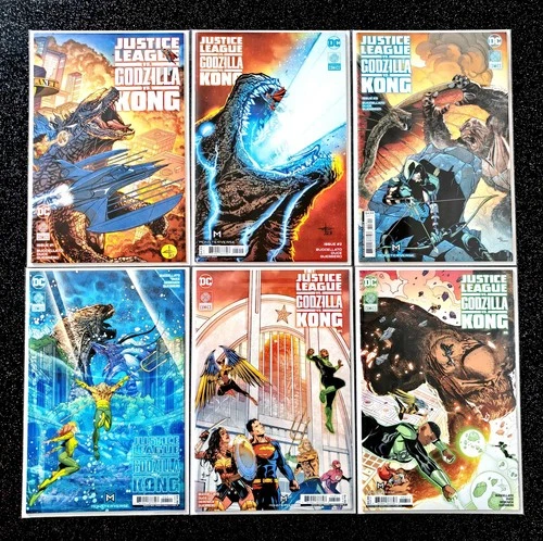 DC Monsterverse Bundle Justice League Vs Godzilla Vs Kong #1 - #6 Job Lot RARE