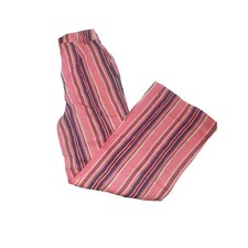 Nasty Gal Pink Striped Baggy Trousers High Waisted Wide Leg Pants US 0 NEW