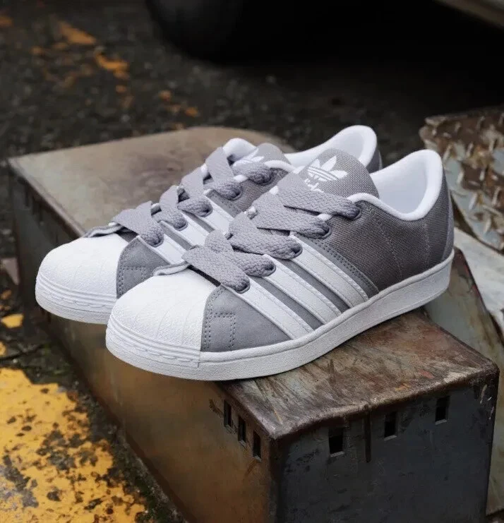 adidas Originals Superstar Supermodified ShoesSneakers Grey H03740 Mens Sz 10