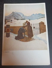 postcard Segantini Glaubenstrost Walter Classen Zurich painting art unposted
