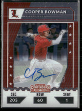 Cooper Bowman 2021 Contenders College Ticket Auto 8/99