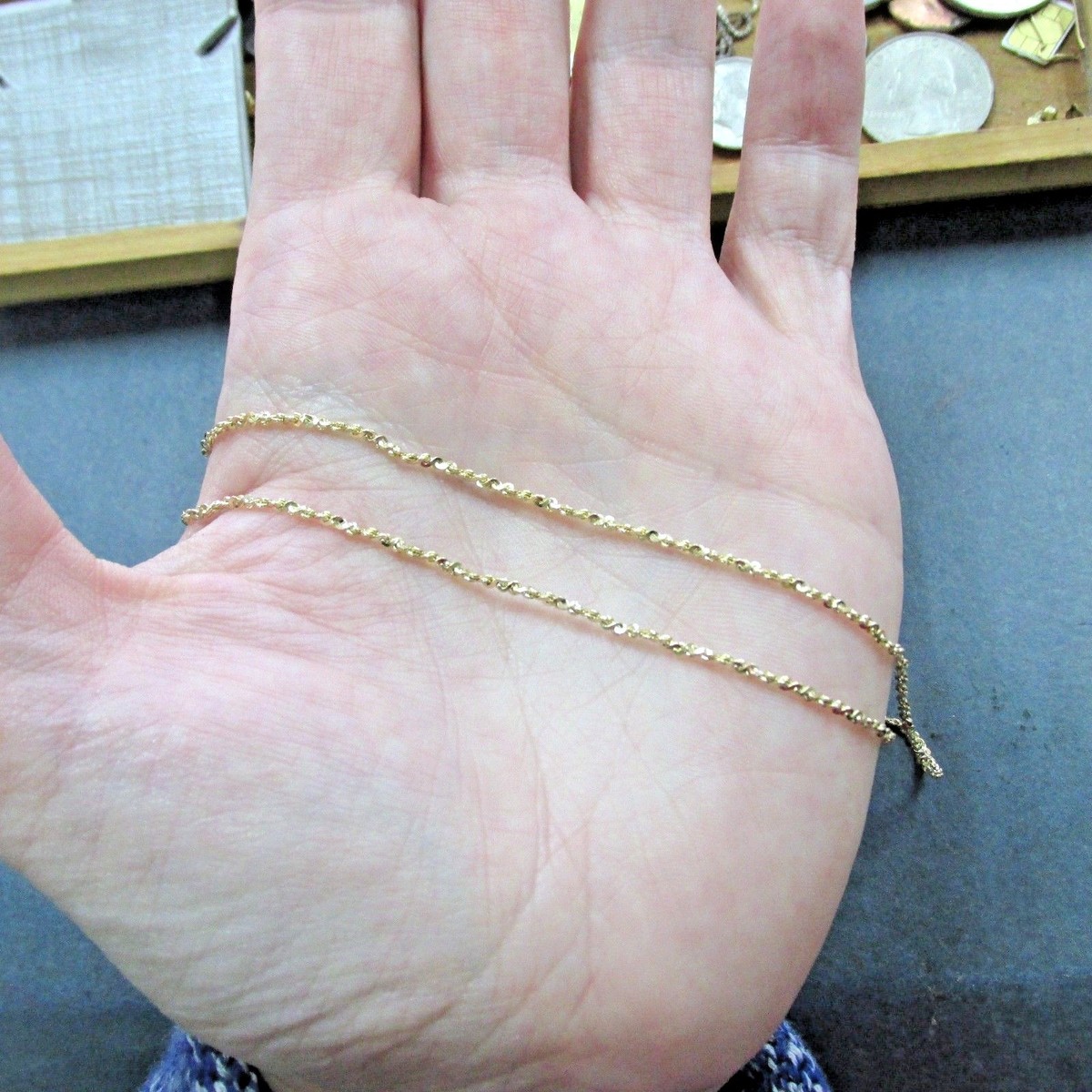 Twisted Serpentine Chain Banter Sterling Silver 050 Gauge Twisted