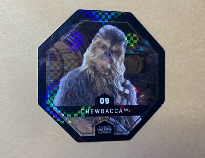 STAR WARS ROGUE ONE Token 09 CHEWBACCA Cosmic Shells E.Leclerc DISNEY Image Foil