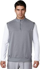Adidas  Club Golf Zip-Neck Pullover Vest UPF 50 Men's Size Small 65 NWT
