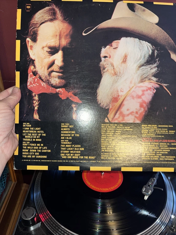 Willie And Leon One For The Road Double Album. Columbia Records KC 36064. - Image 3 of 4