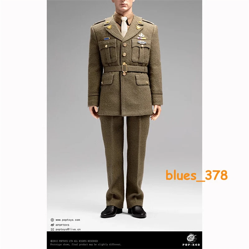STOCK POPTOYS POP-X-40 1/6 Capitán América Uniforme Traje para 12" Figura Masculina Cuerpo Foto 3 de 4