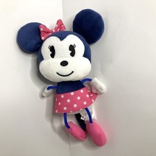 Hallmark Minnie Mouse Plush Pink Polka Dot Skirt Bow 9" Stuffed Animal Disney