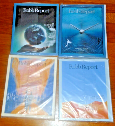 Robb Report Magazine Lot of 4 August Sept Oct Nov 2024 New Sealed No Label