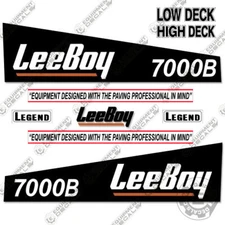 Fits LeeBoy 7000B Decal Kit Asphalt Paver Equipment Decals  (7000)- 7 YEAR VINYL